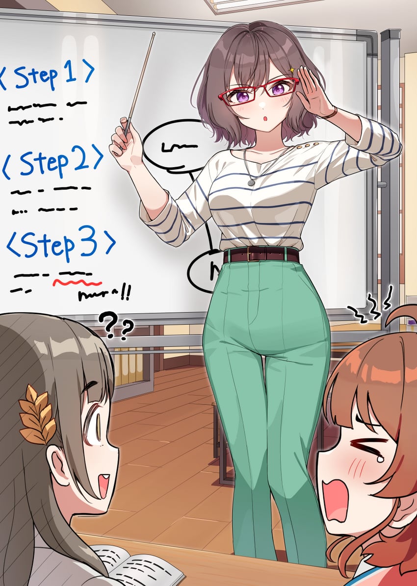 hanami ume, kuramoto china, and neo asari (idolmaster and 1 more) drawn by kamille_(vcx68)