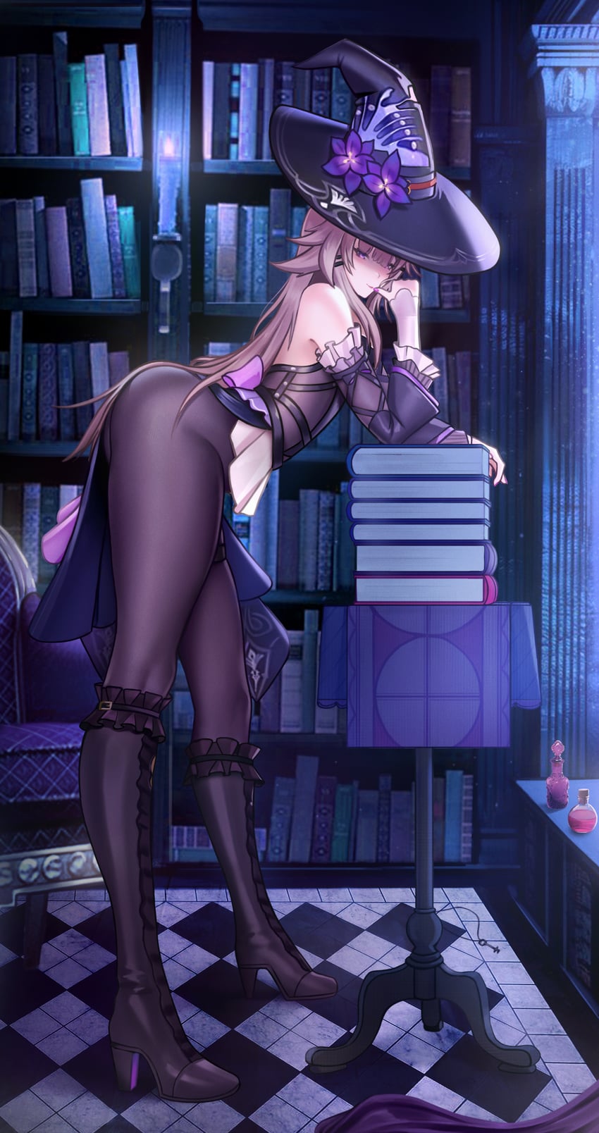herta and the herta (honkai and 1 more) drawn by puppnet
