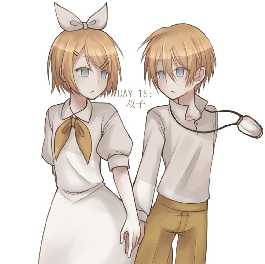 kagamine rin, kagamine len, gretel, and hansel (vocaloid and 2 more) drawn by elluka_ma