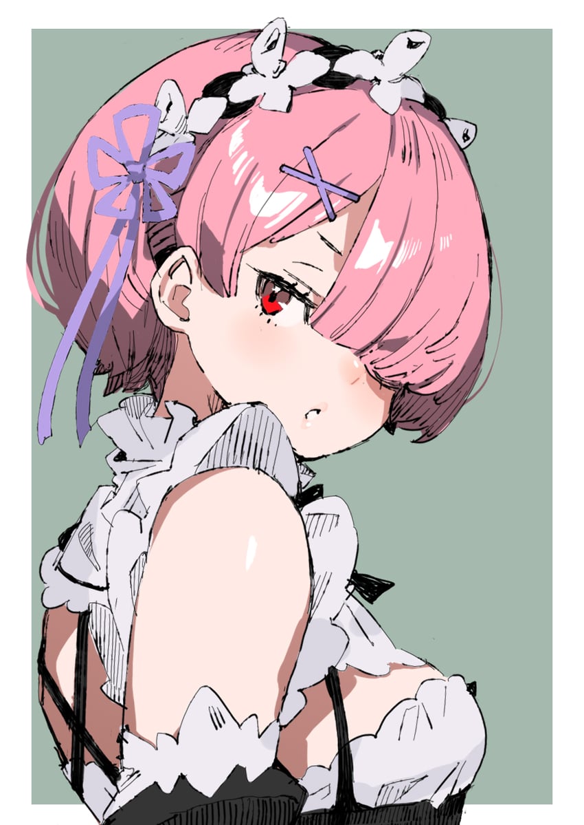 ram (re:zero kara hajimeru isekai seikatsu) drawn by batsuma