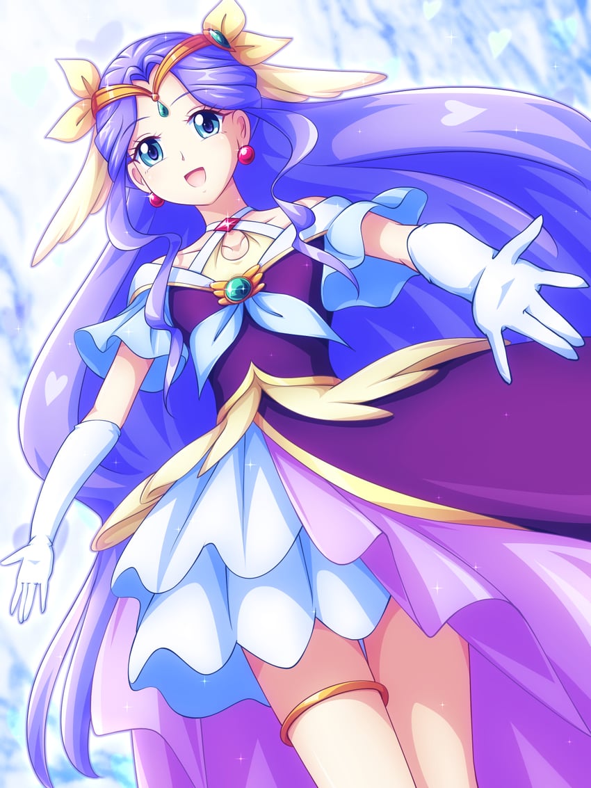 fuurin asumi and cure earth (precure and 1 more) drawn by mimimix