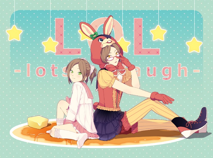 hatsune miku and mouri motonari (vocaloid and 2 more) drawn by kkkoyubi