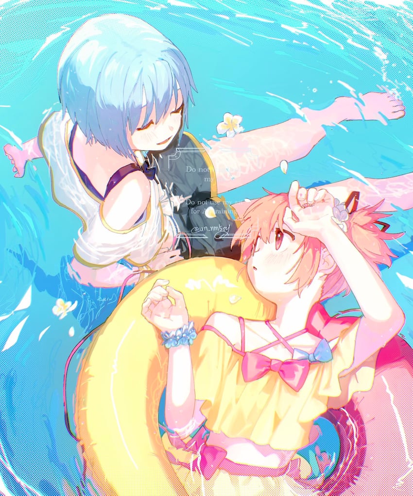 kaname madoka and miki sayaka (mahou shoujo madoka magica and 1 more) drawn by un_nm5sy