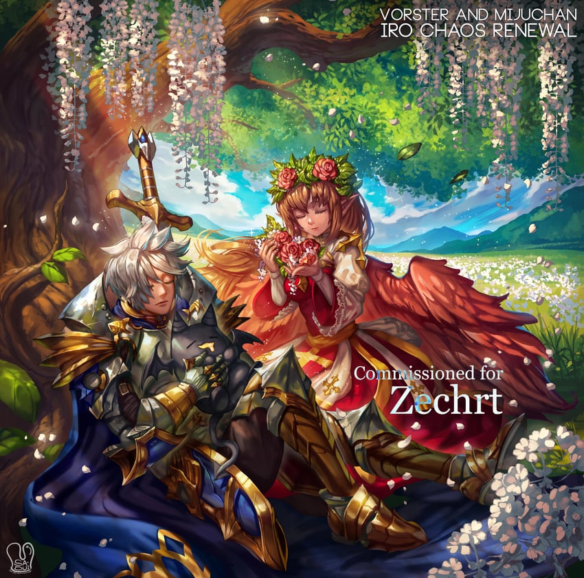 arch bishop, royal guard, and deviruchi (ragnarok online) drawn by sa-dui