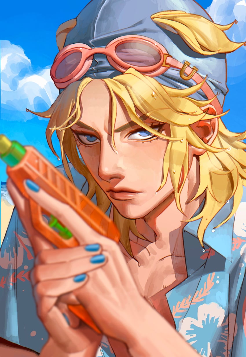 johnny joestar (jojo no kimyou na bouken and 1 more) drawn by haddockkkk