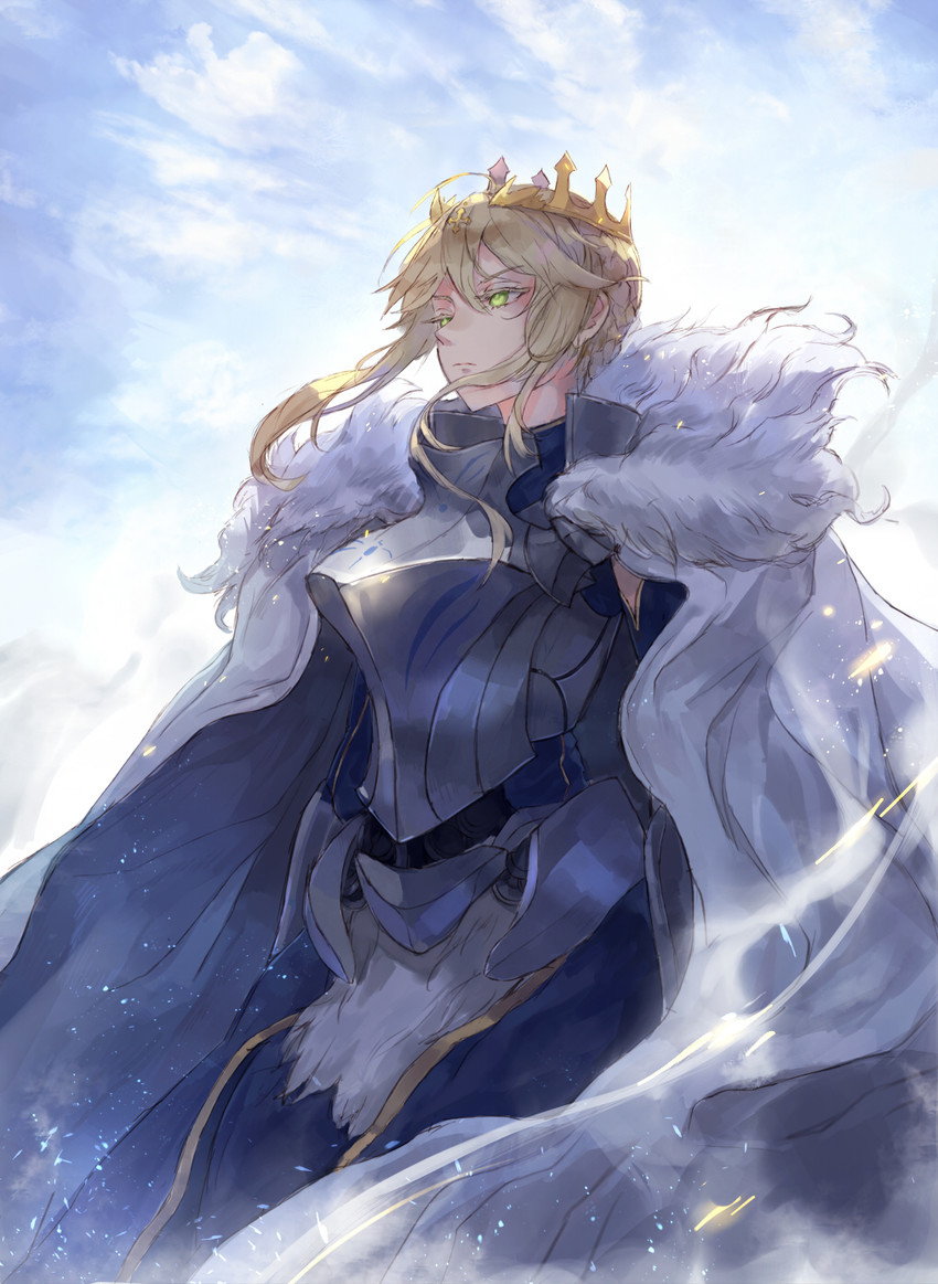 artoria pendragon and lion king (fate and 1 more) drawn by kachi