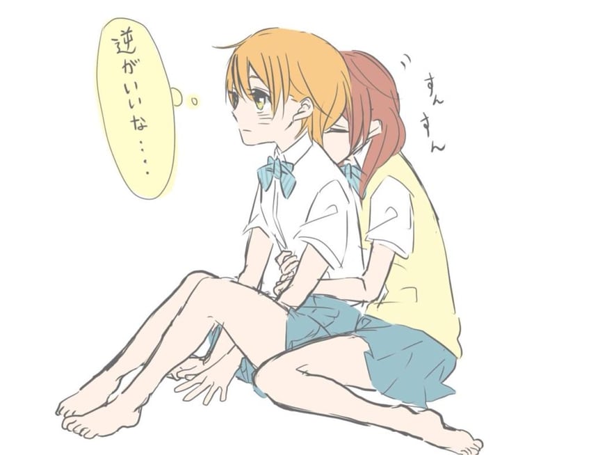nishikino maki and hoshizora rin (love live! and 1 more) drawn by kashikaze