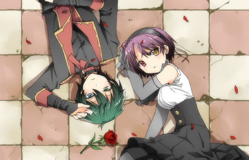 kagehira mika and kuromori suzu (ensemble stars! and 1 more) drawn by 00tea