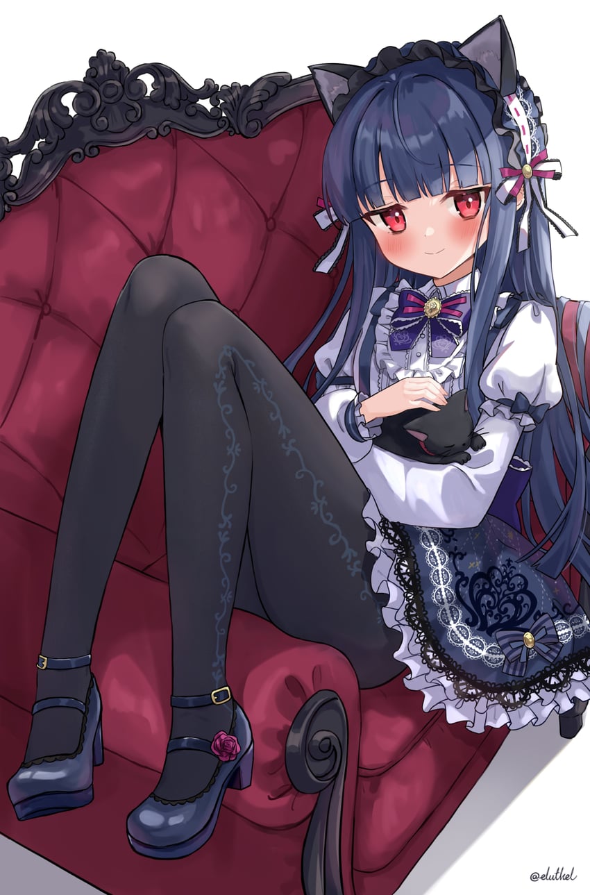 sajo yukimi and pero (idolmaster and 1 more) drawn by eluthel