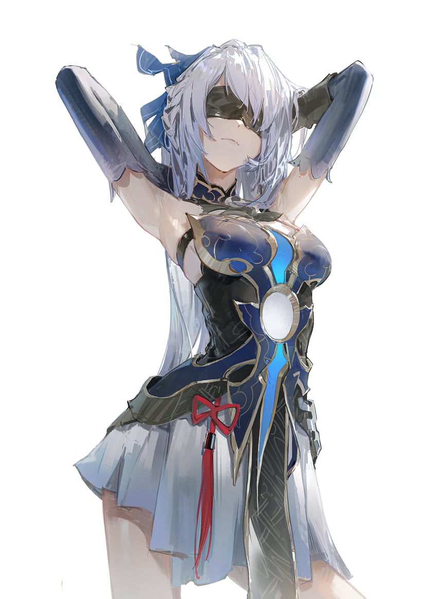 jingliu (honkai and 1 more) drawn by dino_(dinoartforame)