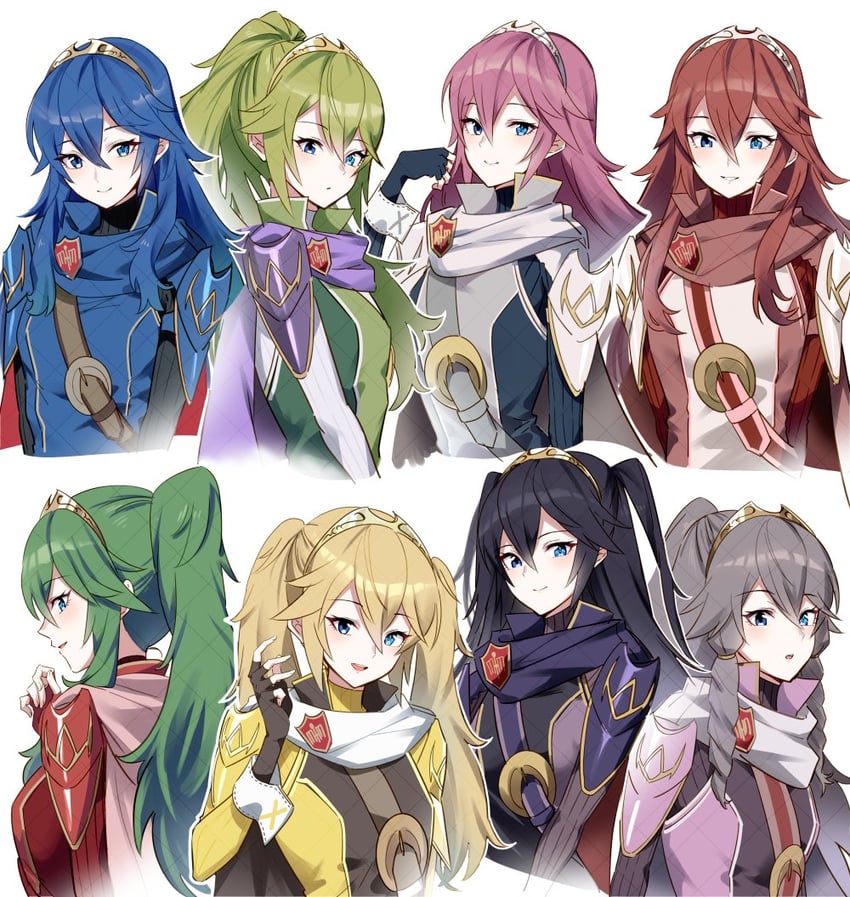 lucina (fire emblem and 2 more) drawn by ameno_(a_meno0)