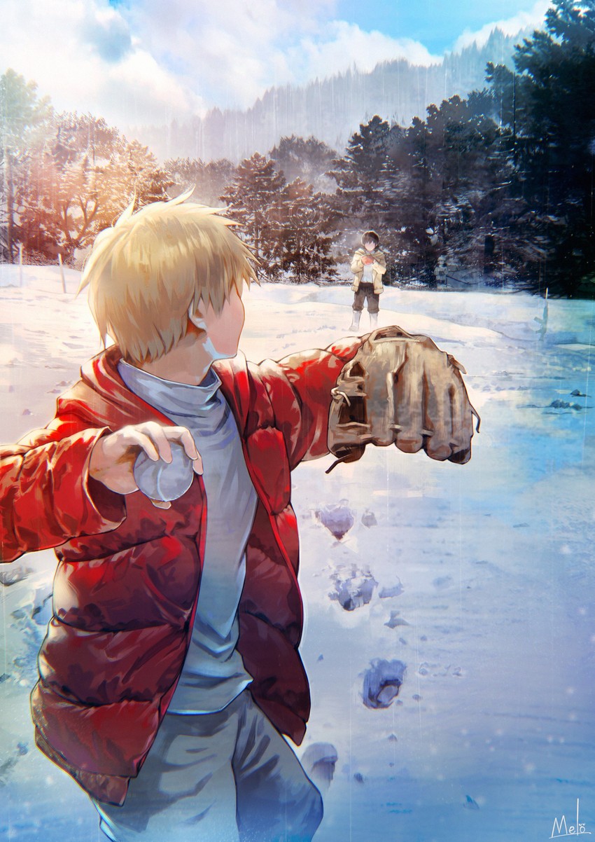 denji, hayakawa aki, and hayakawa taiyo (chainsaw man) drawn by kyuuba_melo