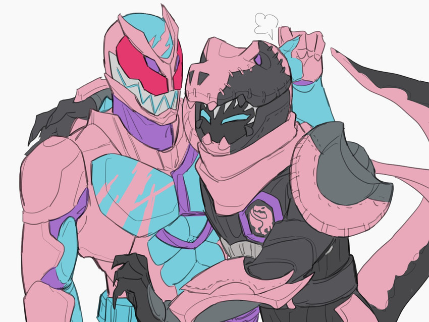 kamen rider revi and kamen rider vice (kamen rider and 1 more) drawn by bbbb_fex