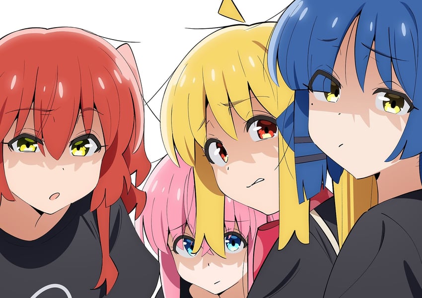 gotoh hitori, kita ikuyo, ijichi nijika, and yamada ryo (bocchi the rock!) drawn by sakura_1110ssmm