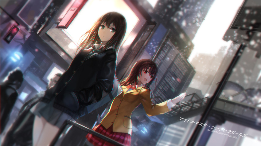 shibuya rin and shimamura uzuki (idolmaster and 1 more) drawn by swd3e2