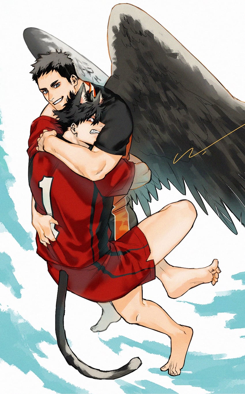 kuroo tetsurou and sawamura daichi (haikyuu!!) drawn by jo_tuesday19