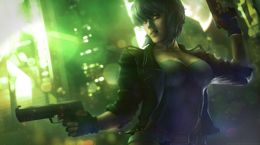 kusanagi motoko (ghost in the shell) drawn by straban