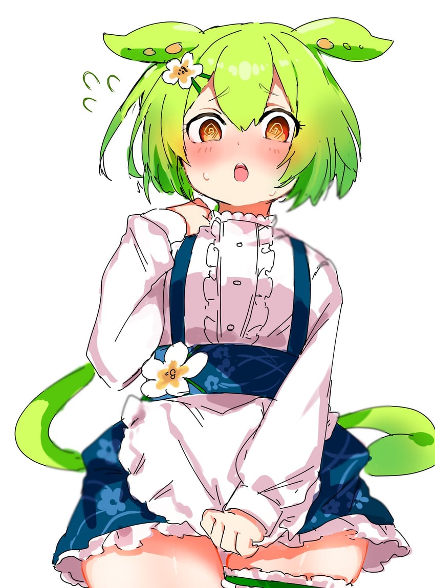 zundamon and waitress zundamon (voiceroid and 1 more) drawn by ame_o204