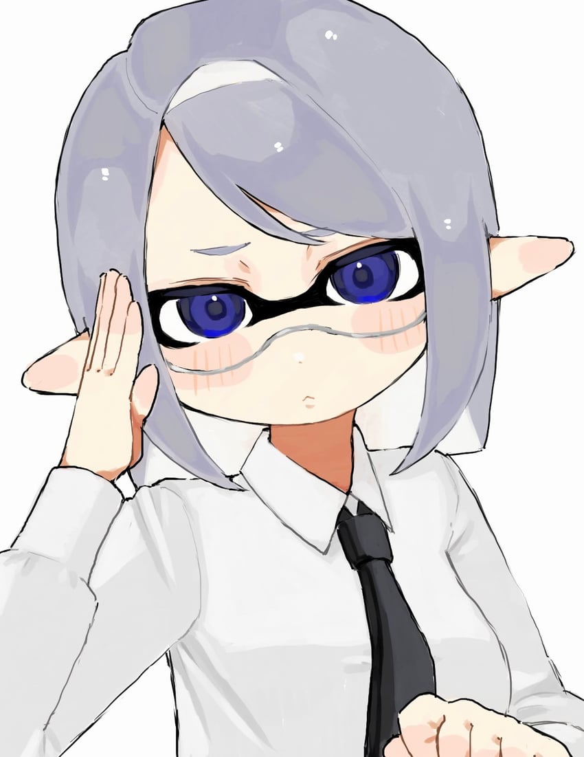 inkling player character and inkling girl (splatoon) drawn by mt38lg