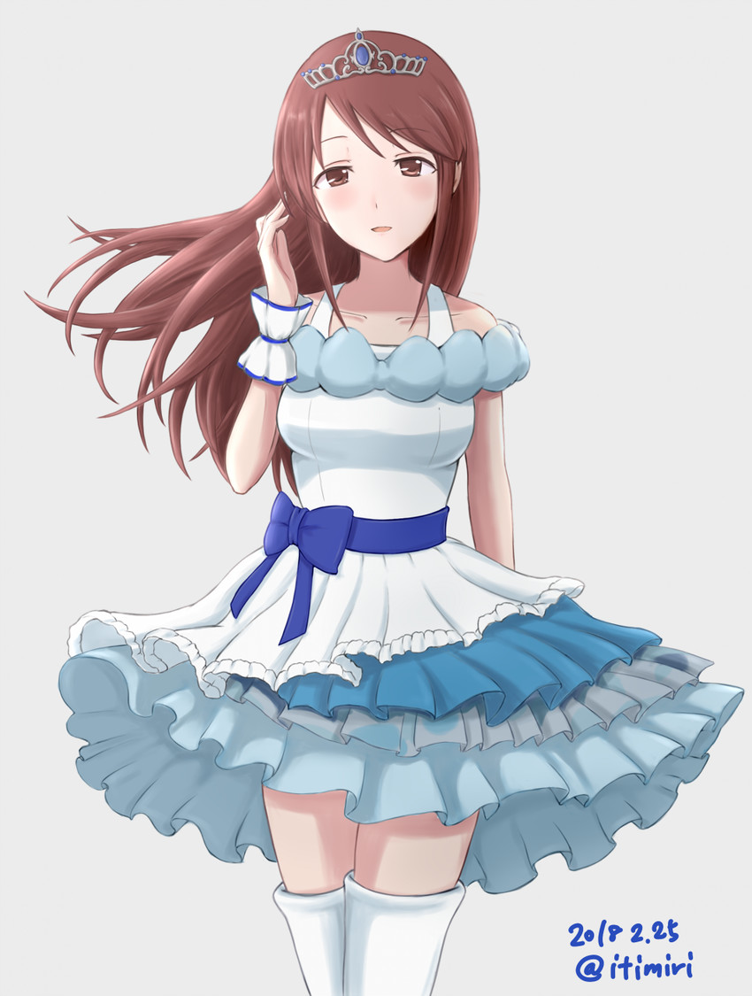 mifune miyu (idolmaster and 2 more) drawn by 1mm_(norizo)