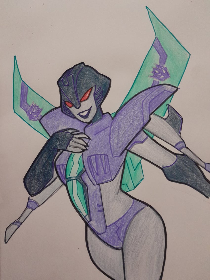 slipstream (transformers and 1 more) drawn by churino