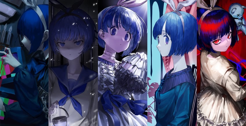 unnamed girl (indie utaite and 1 more) drawn by mizuame_(pixiv70466540)