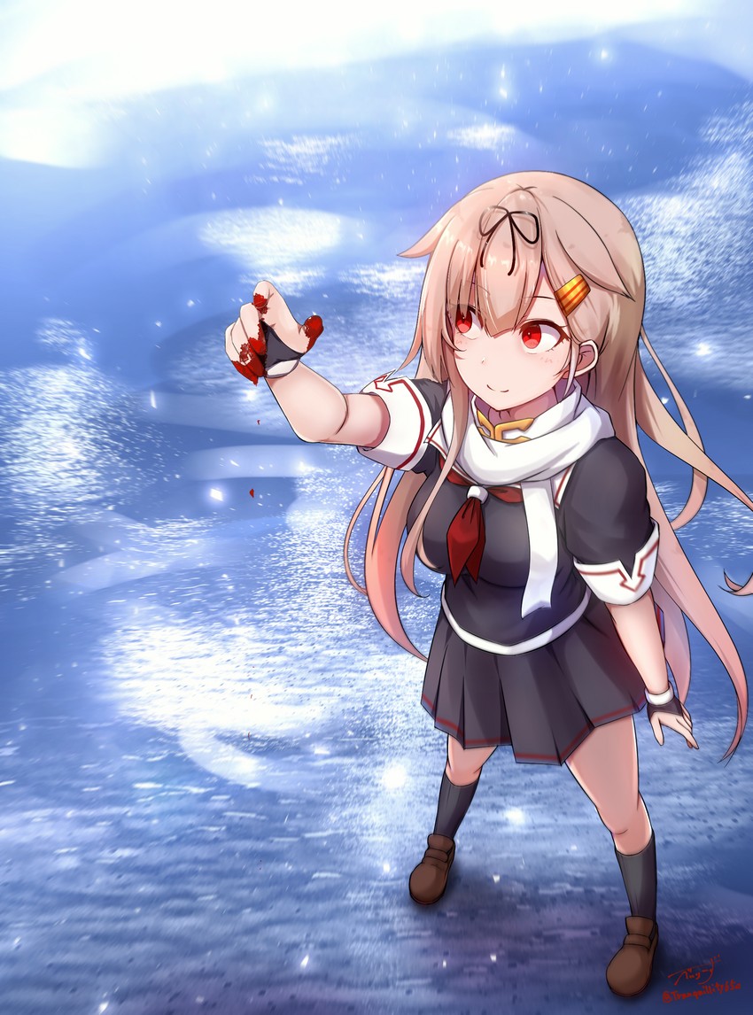 yuudachi and yuudachi kai ni (kantai collection) drawn by baileys_(tranquillity650)
