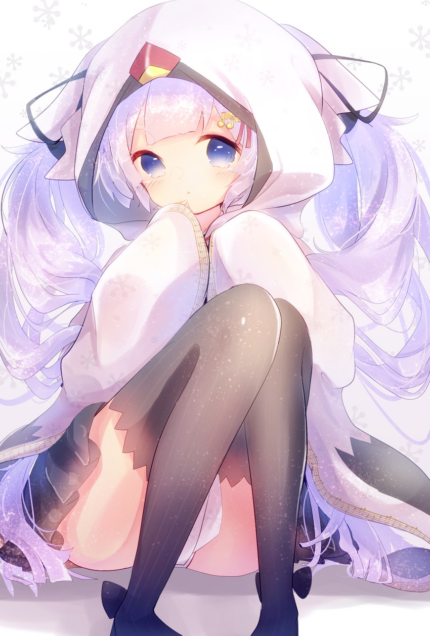 hatsune miku and yuki miku (vocaloid) drawn by fuyuzuki_gato
