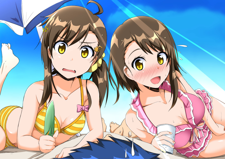 onodera kosaki, ichijou raku, and onodera haru (nisekoi) drawn by cla_(torinabe)