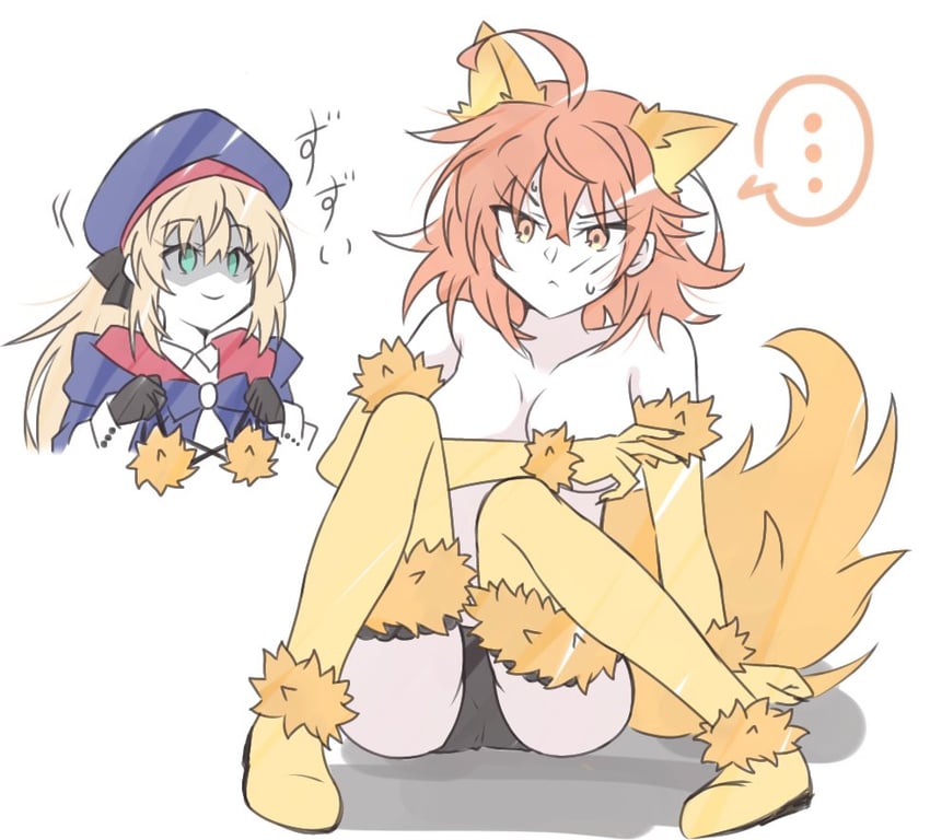 artoria pendragon, mash kyrielight, fujimaru ritsuka, and artoria caster (fate and 1 more) drawn by uryu0270