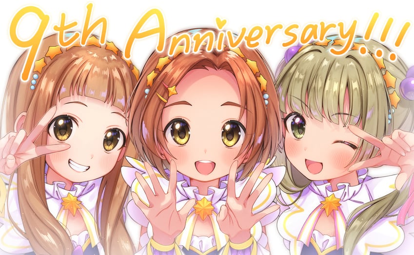 ichihara nina, ryuzaki kaoru, and yokoyama chika (idolmaster and 1 more) drawn by 31reyo