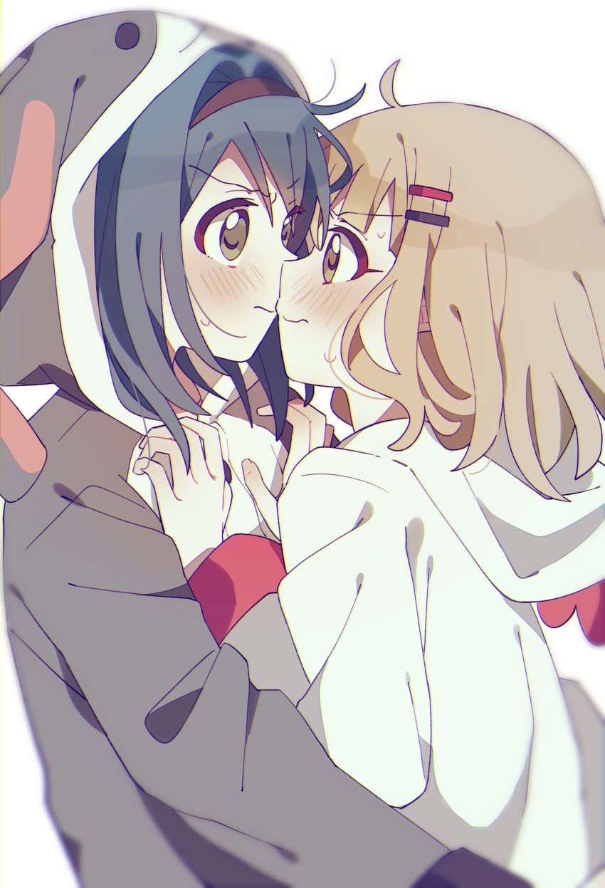 oomuro sakurako and furutani himawari (yuruyuri) drawn by iyo_69