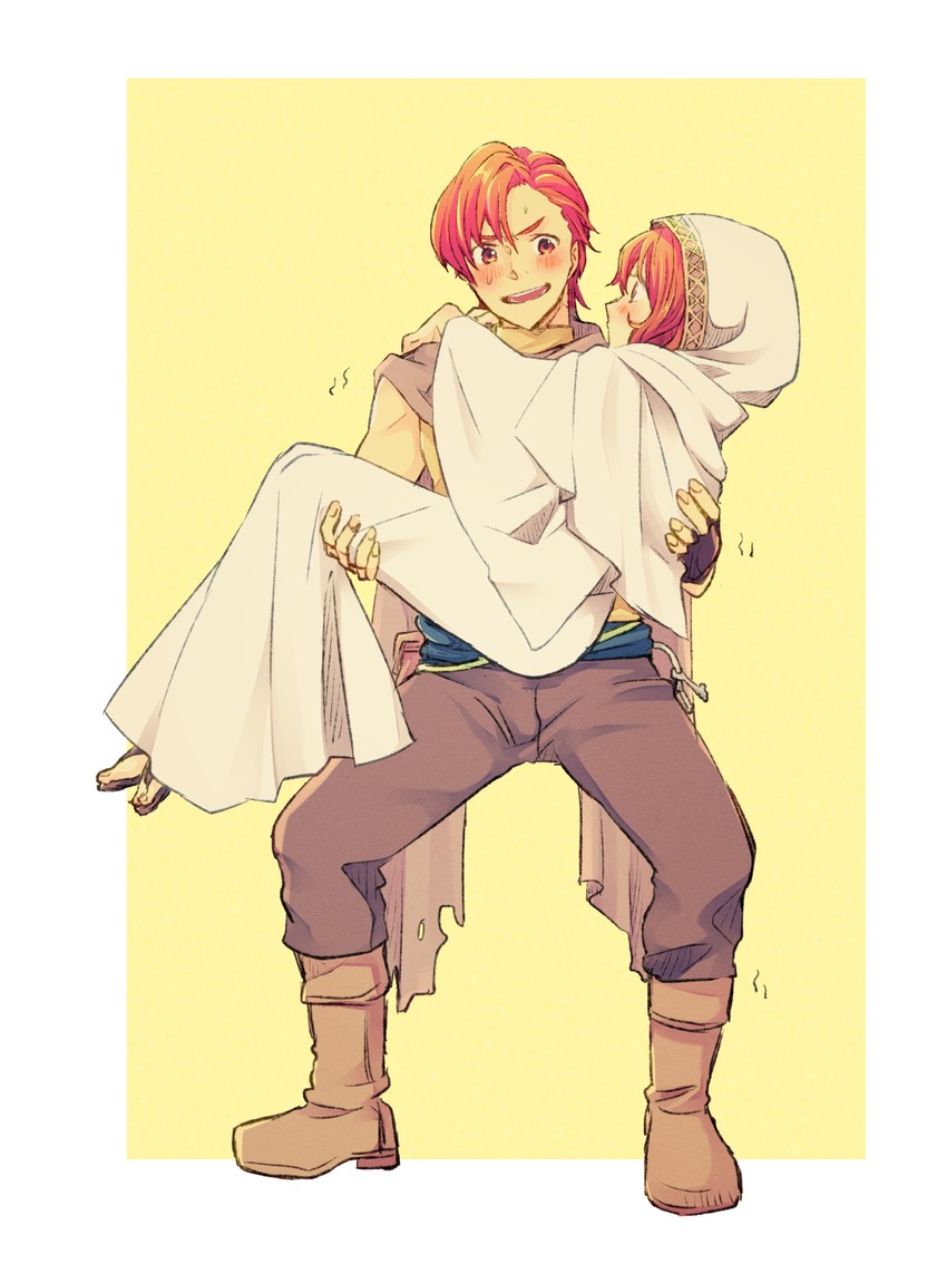 lena and julian (fire emblem and 2 more) drawn by nishimura_(shinchinagachi)