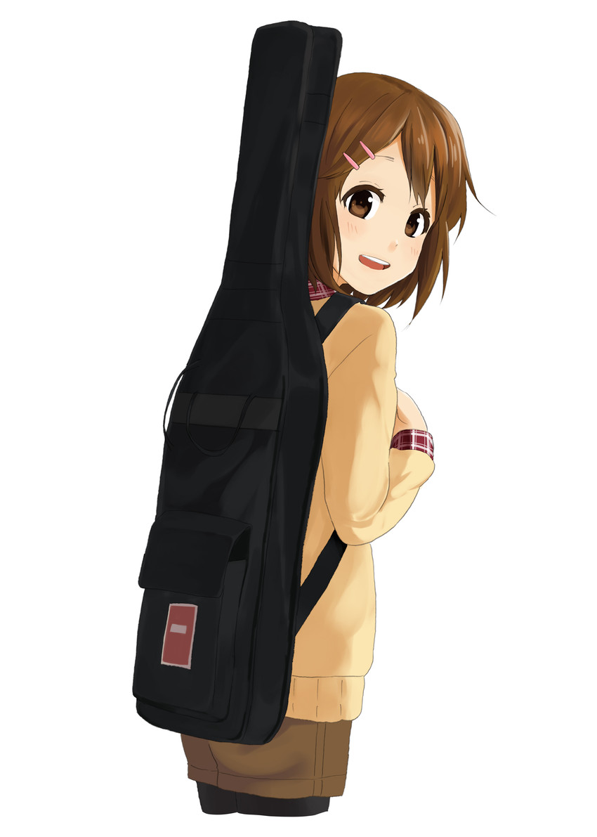 hirasawa yui (k-on!) drawn by zasshu_tamashii