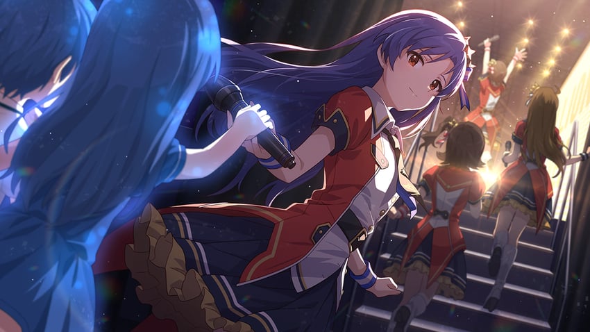 kisaragi chihaya, tokoro megumi, kasuga mirai, kinoshita hinata, and kisaragi yuu (idolmaster and 2 more)