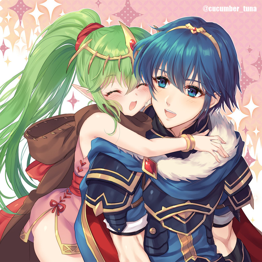 tiki and marth (fire emblem and 2 more) drawn by awayuki_ramika