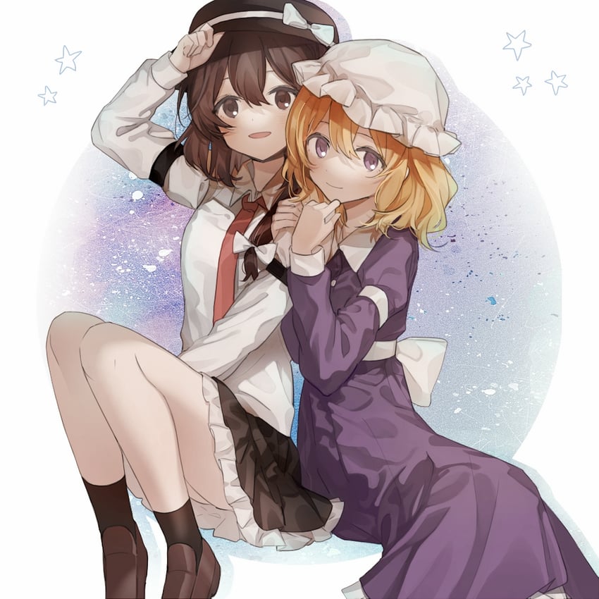 usami renko and maribel hearn (touhou) drawn by inuko_(ink0425)