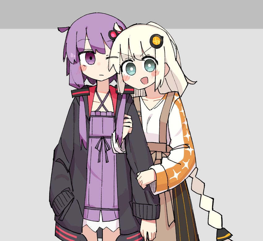 yuzuki yukari and kizuna akari (vocaloid and 2 more) drawn by fusazakura