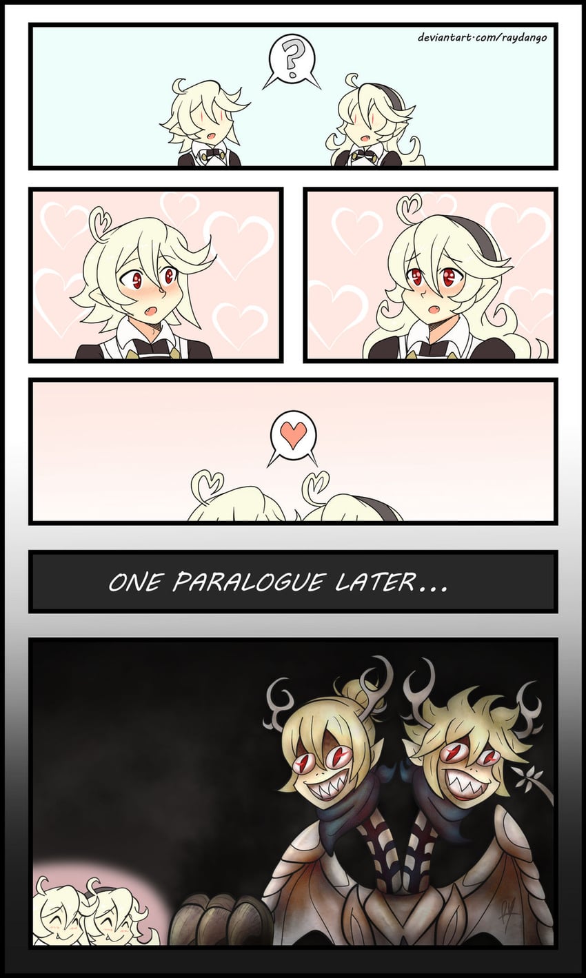 female corrin, male corrin, female kana, and male kana (fire emblem and 1 more) drawn by raydango