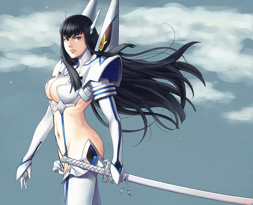 kiryuuin satsuki and junketsu (kill la kill) drawn by azasuke