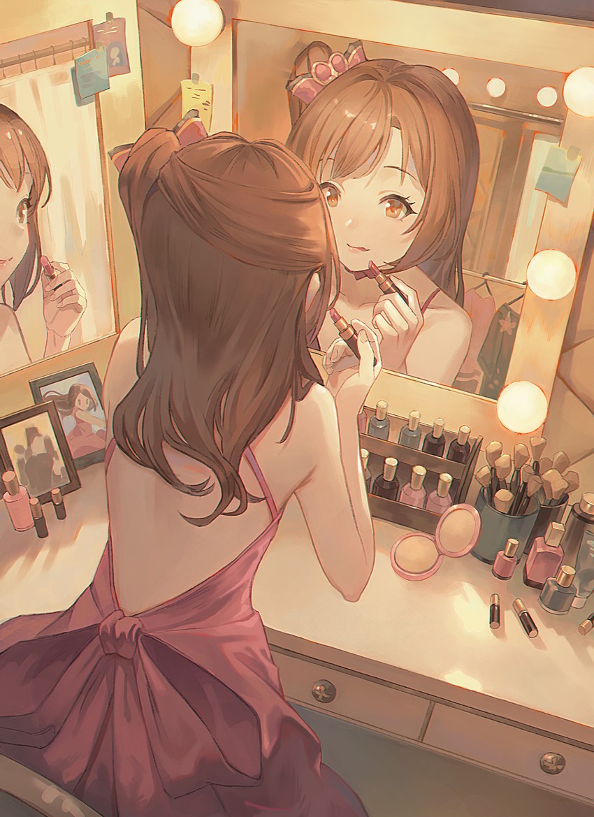 shimamura uzuki (idolmaster and 1 more) drawn by ruien_(wu_jui-en)