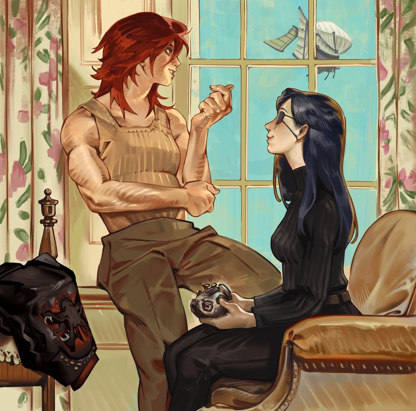vi, caitlyn, arcane vi, and arcane caitlyn (league of legends and 1 more) drawn by 4a4k4a