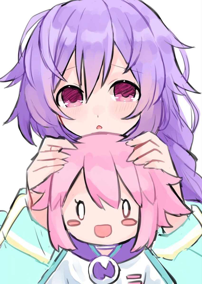 neptune and pururut (neptune and 1 more) drawn by rairai_(light)