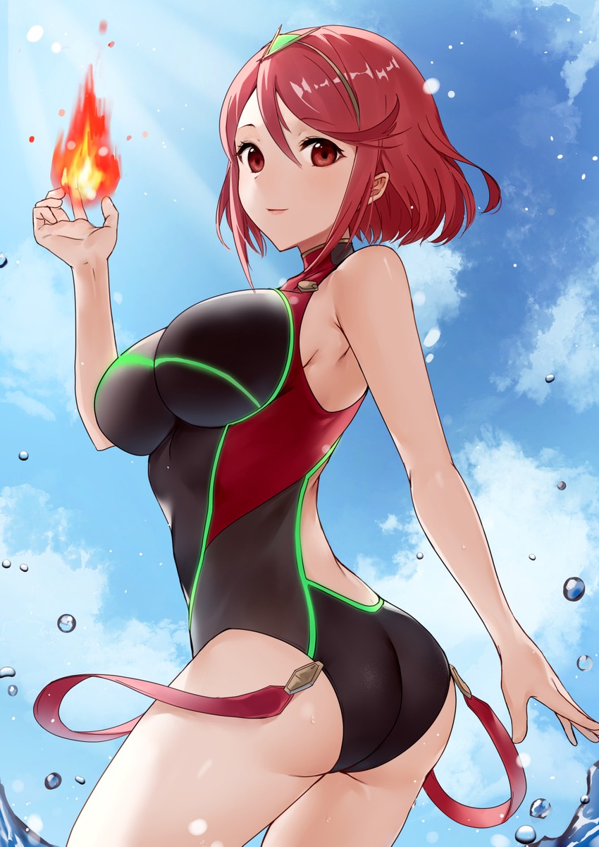 pyra (xenoblade chronicles and 1 more) drawn by haru_(nakajou-28)