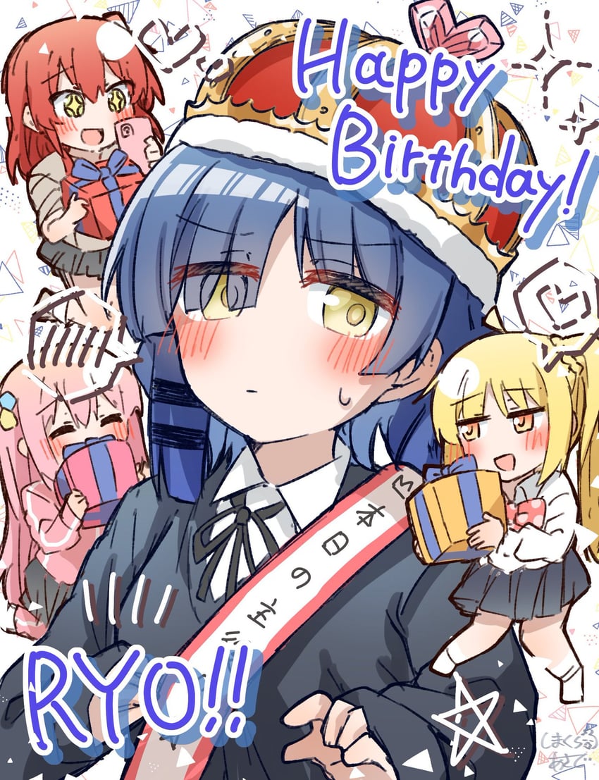 gotoh hitori, kita ikuyo, ijichi nijika, and yamada ryo (bocchi the rock!) drawn by shimakura_asado