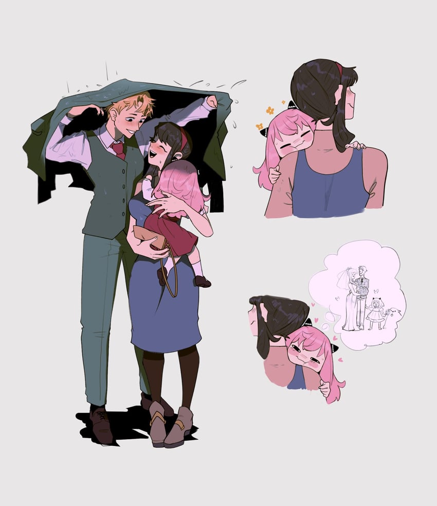anya, twilight, and bond (spy x family) drawn by stresseddog