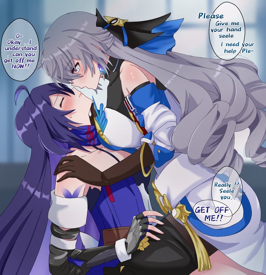 bronya rand and seele (honkai and 1 more) drawn by kudayunii