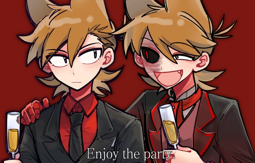 tord and future tord (eddsworld) drawn by buwangchuxingaoyixin