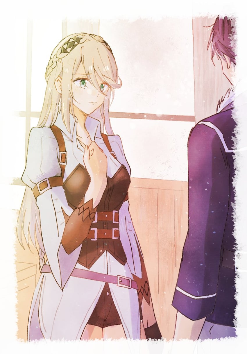 van arkride and elaine auclair (eiyuu densetsu and 2 more) drawn by appleajyuxxxx