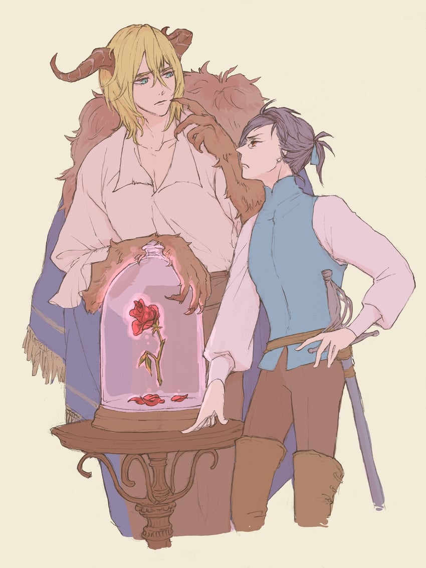 dimitri alexandre blaiddyd, felix hugo fraldarius, and beast (fire emblem and 2 more) drawn by suzytookaflight